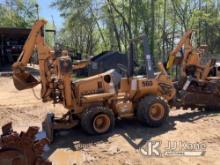 2001 Case 560 Rubber Tired Trencher Bad Engine, Not Running, Condition Unknown, Tire Off Rim