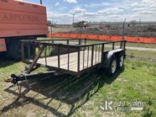 1995 Jones T/A Tagalong Flatbed Trailer, City of Plano Owned No Title