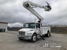 Versalift VST6000I0, Articulating & Telescopic Material Handling Bucket Truck mounted behind cab on 