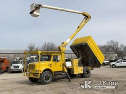 (Des Moines, IA) Altec LB650A, Bucket Truck mounted behind cab on 1994 International 4900 Chipper Du