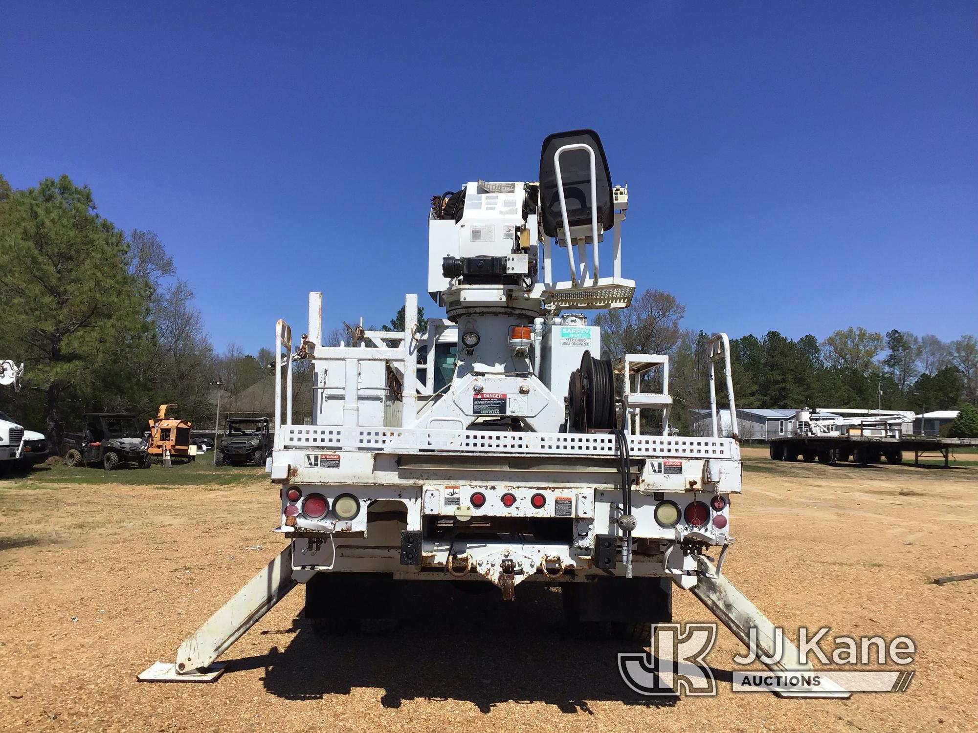 (Byram, MS) Altec DM47-BR, Digger Derrick rear mounted on 2005 Chevrolet C7500 Flatbed/Utility Truck