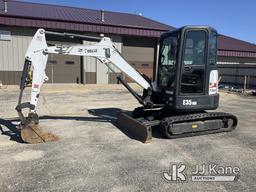 (South Beloit, IL) 2014 Bobcat E35 Mini Hydraulic Excavator Runs, Moves & Operates