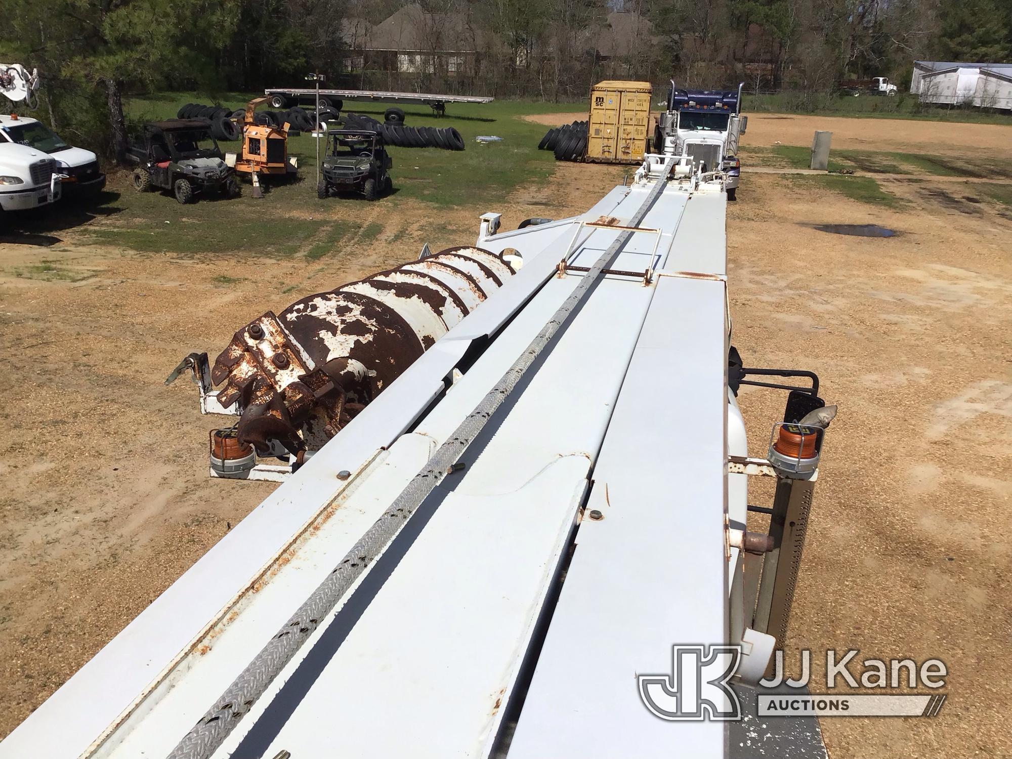 (Byram, MS) Altec DM47-TR, Digger Derrick rear mounted on 2011 International 7400 4x4 Utility Truck