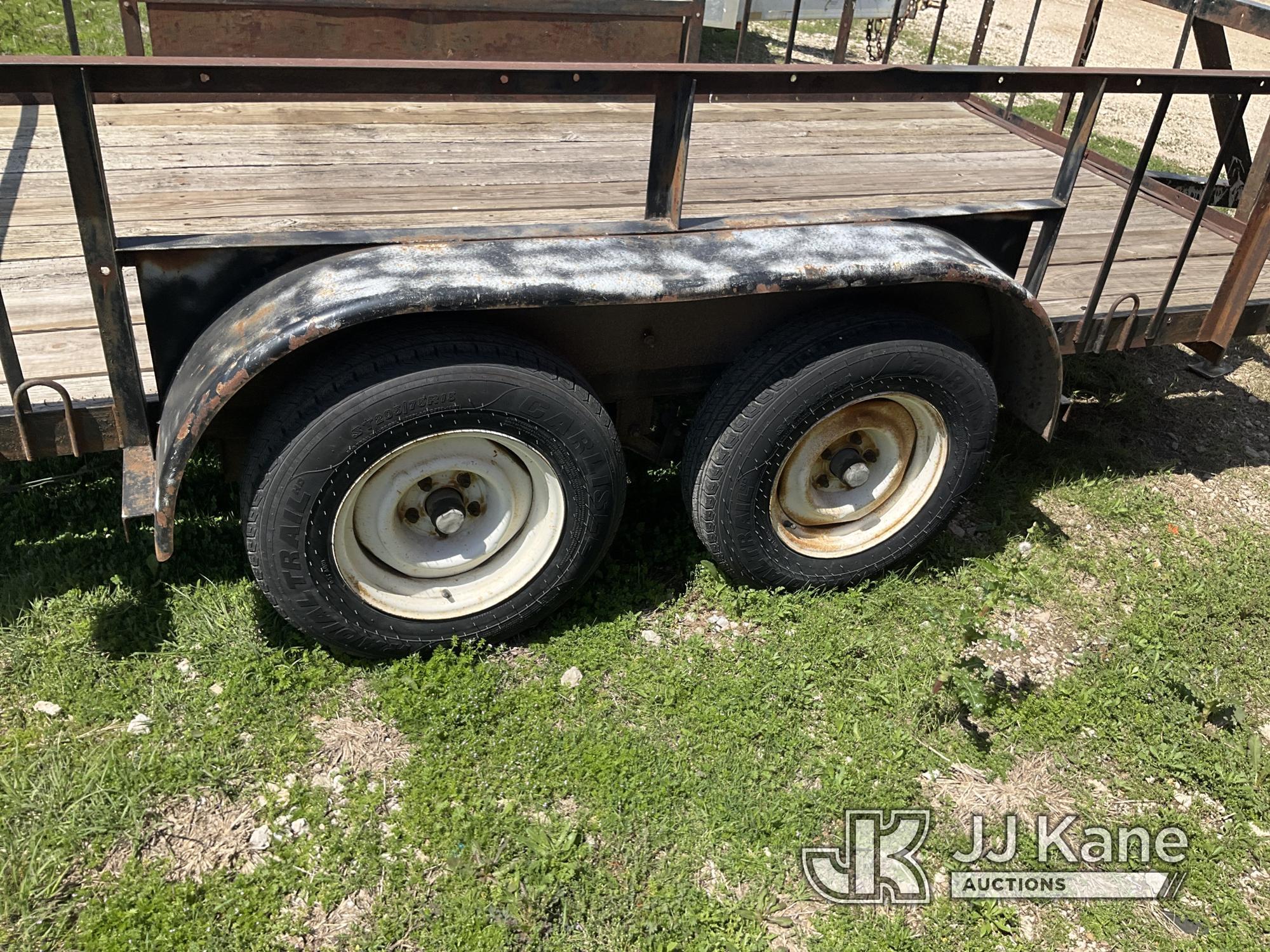 (Waxahachie, TX) 1995 Jones T/A Tagalong Flatbed Trailer, City of Plano Owned No Title