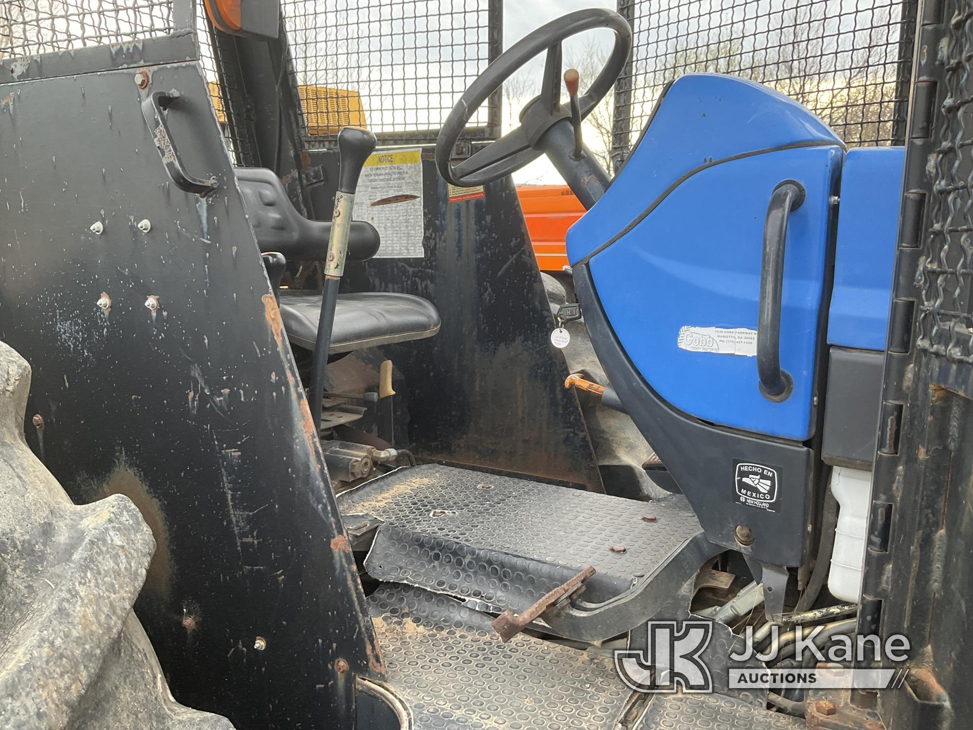 (Oklahoma City, OK) 2005 New Holland TB120 Utility Tractor Runs & Moves) (Jump To Start) (Per Seller