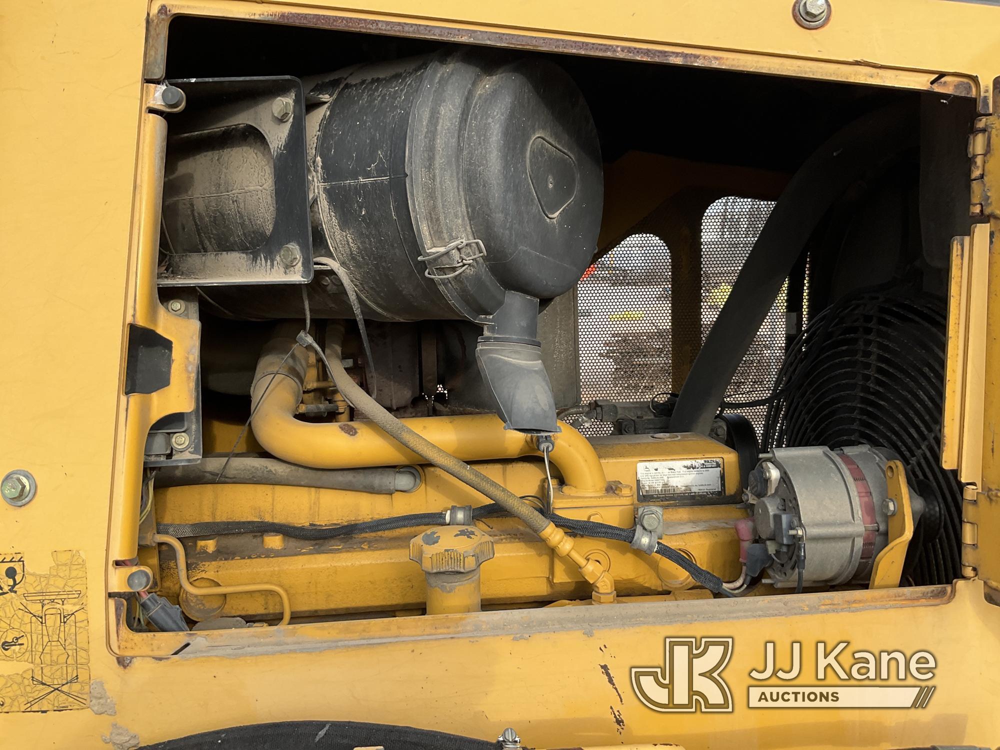 (Oklahoma City, OK) 2006 John Deere 700J Crawler Tractor Runs & Moves) (Curbside Door Glass Damaged/