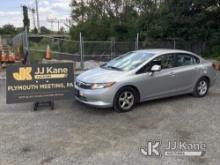 2012 Honda Civic 4-Door Sedan CNG Only) (Runs & Moves, Bad Tire, Body & Rust Damage