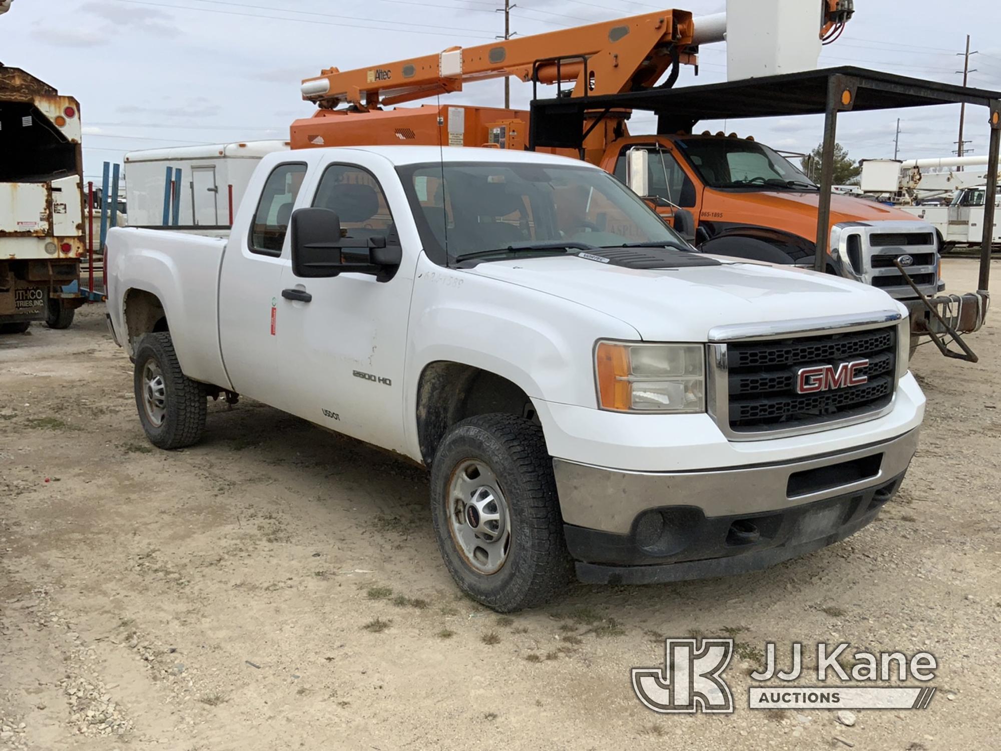 (Charlotte, MI) 2011 GMC Sierra 2500 4x4 Extended-Cab Pickup Truck Not Running, Cranks With Jump, Ru