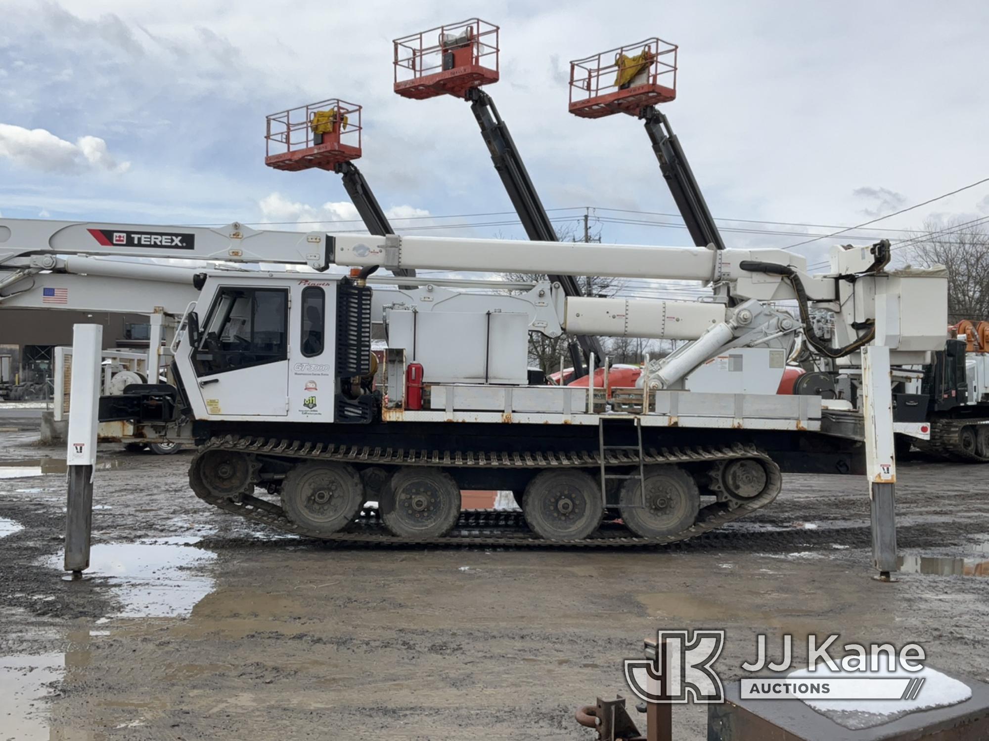 (Rome, NY) Terex/HiRanger TM-105, Articulating & Telescopic Material Handling Bucket Truck rear moun