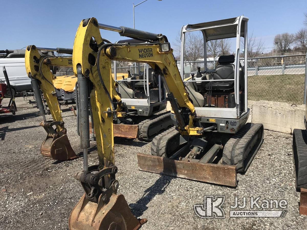 (Plymouth Meeting, PA) 2016 Wacker EZ28 Mini Hydraulic Excavator Runs & Operates, Body Damage