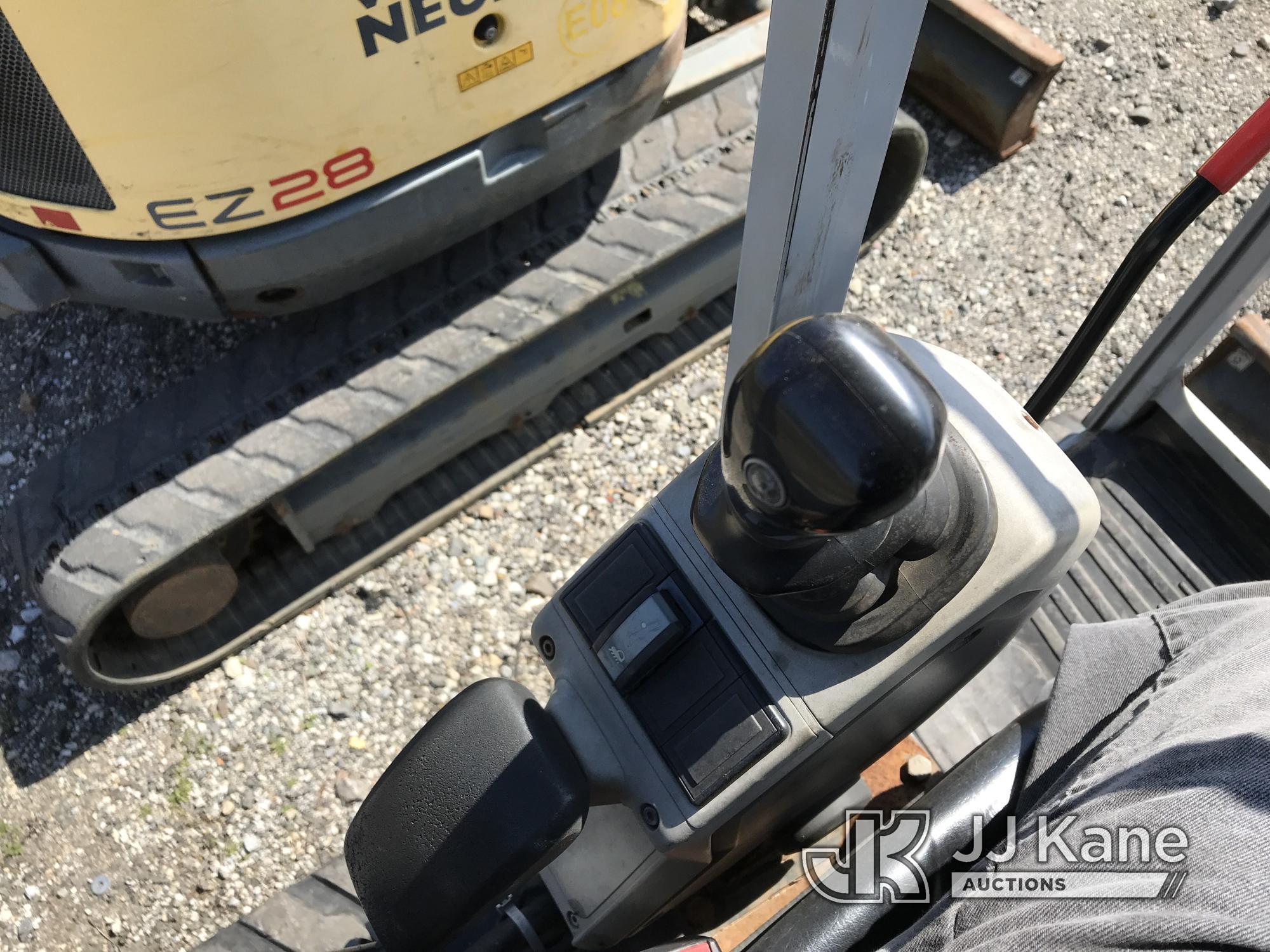 (Plymouth Meeting, PA) 2016 Wacker EZ28 Mini Hydraulic Excavator Runs & Operates, Body Damage