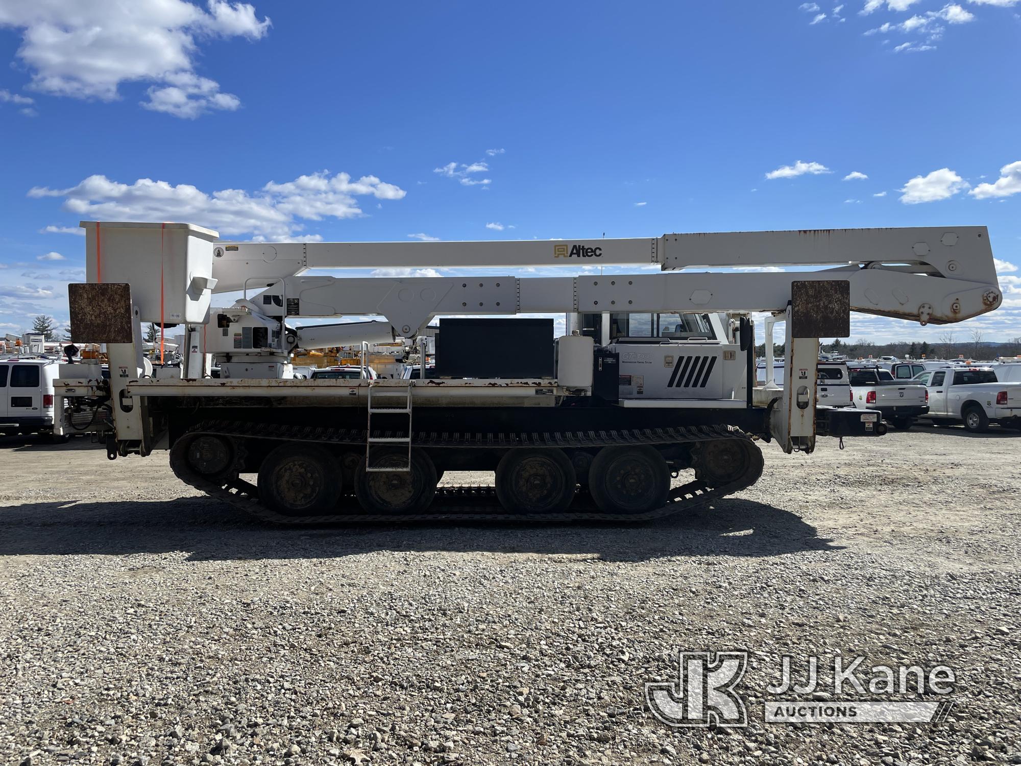 (Shrewsbury, MA) Altec A72-T, Telescopic Material Handling Bucket rear mounted on 2011 Prinoth GT300