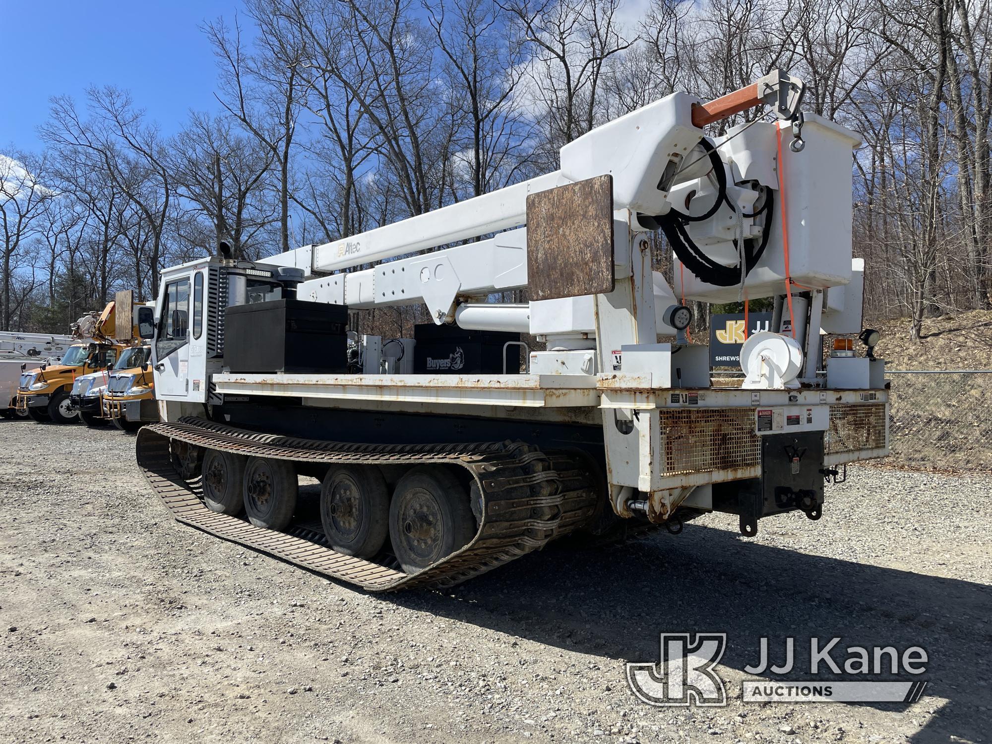 (Shrewsbury, MA) Altec A72-T, Telescopic Material Handling Bucket rear mounted on 2011 Prinoth GT300