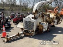 2015 Morbark M12D Chipper (12in Drum) No Title) (Not Running Condition Unknown, Bad Axle, Missing Wh
