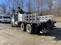 (Shrewsbury, MA) Palfinger PK36002, Knuckleboom Crane mounted behind cab on 2007 Freightliner M2 112