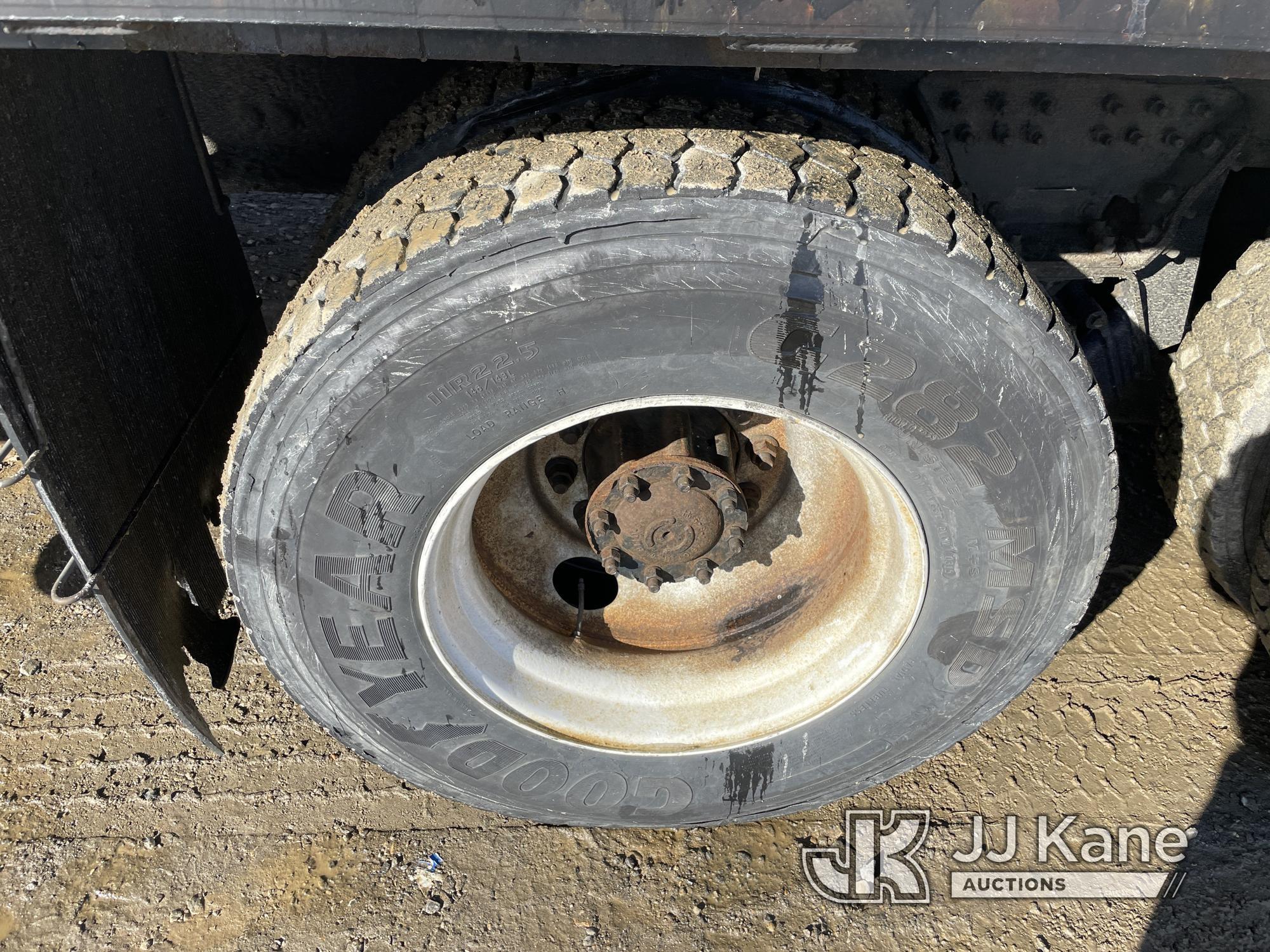 (Shrewsbury, MA) Palfinger PK36002, Knuckleboom Crane mounted behind cab on 2007 Freightliner M2 112