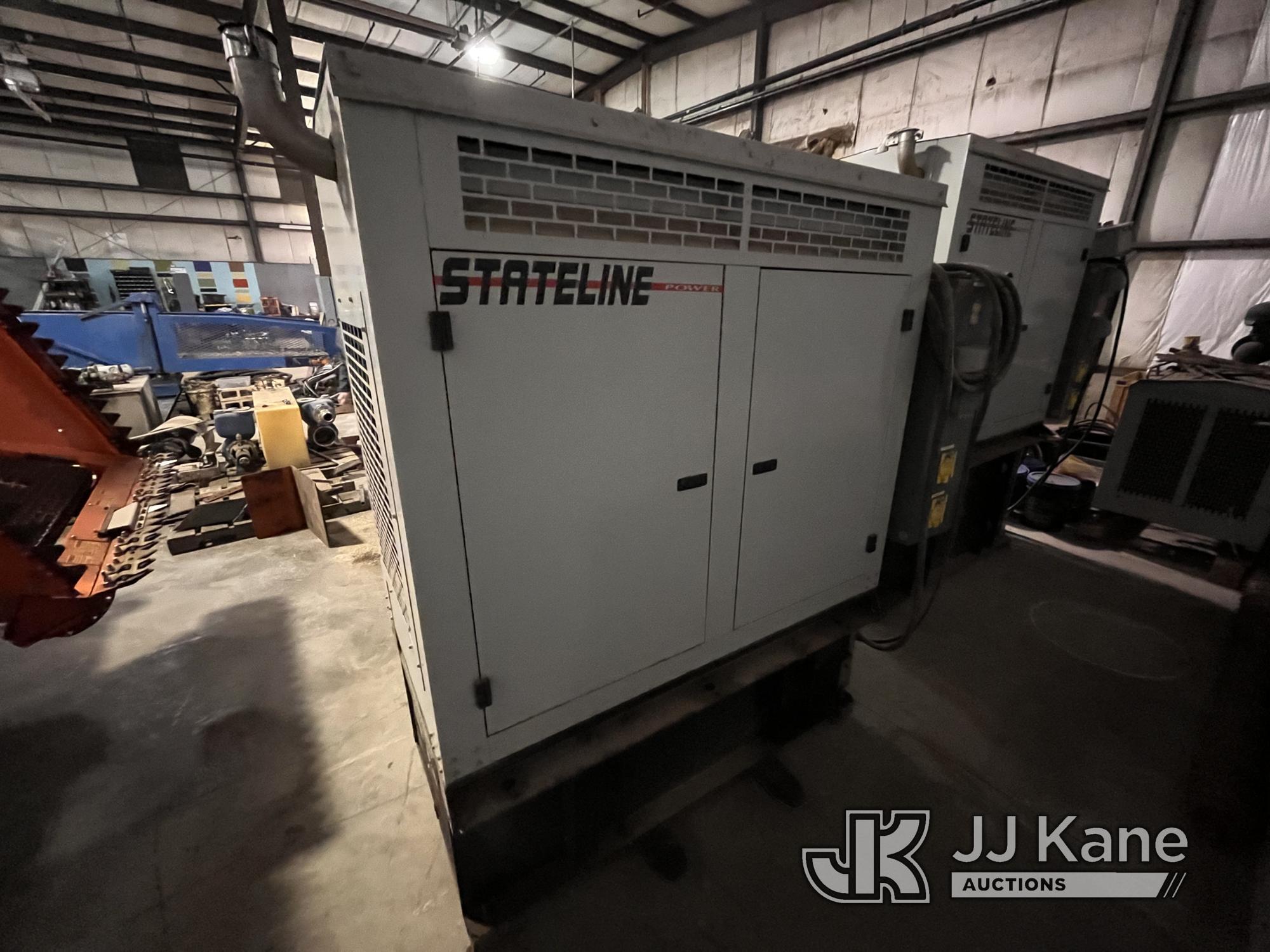 (Shrewsbury, MA) 2011 Stateline Power SJ-30 Marathon Electric 30 KW Generator Running & Operating Wh