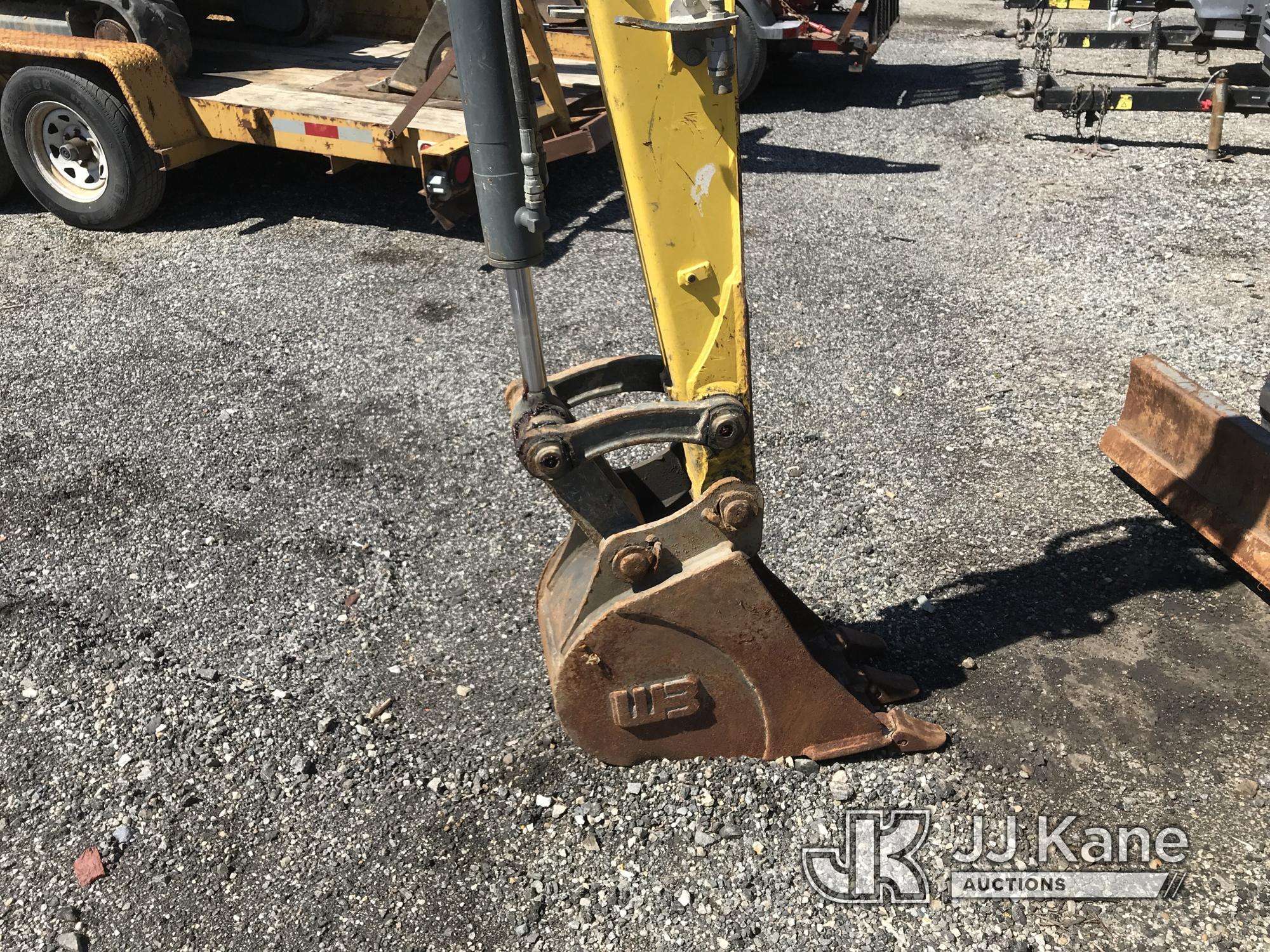 (Plymouth Meeting, PA) 2015 Wacker EZ28 Mini Hydraulic Excavator Runs & Operates, Body Damage, Unkno