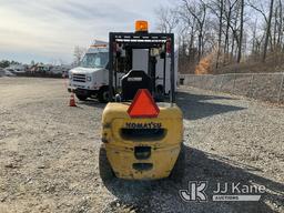 (Shrewsbury, MA) 2005 Komatsu FD30T-14 Rubber Tired Forklift Runs, Moves & Operates