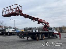 (Plymouth Meeting, PA) Elliott S50 MHA, Sign Crane Platform Lift mounted behind cab on 2005 Internat