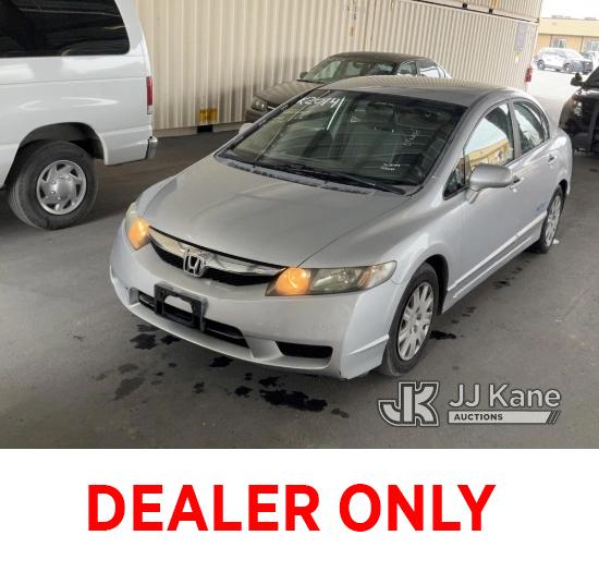 (Jurupa Valley, CA) 2009 Honda Civic GX 4-Door Sedan Runs & Moves, Expired CNG Tank 2022