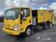 2015 Isuzu NQR Tymco SRE 435 Sweeper Runs, Moves & Operates) (Check Engine Light On