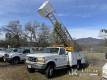 (Oakhurst, CA) Robert Hydraulique RH38D, Ladder Truck rear mounted on 1994 Ford F350 4x4 Utility Tru