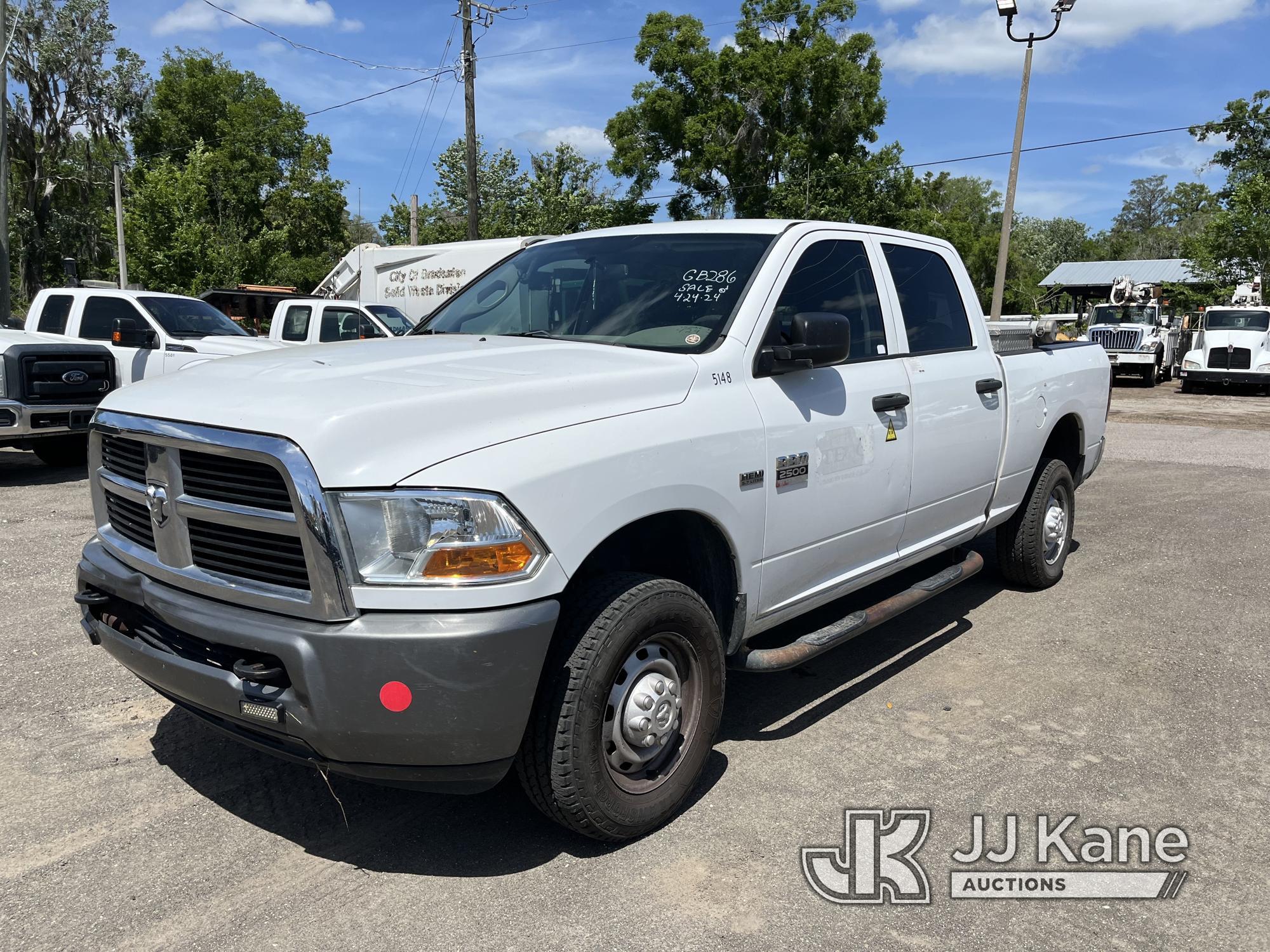 (Tampa, FL) 2011 RAM 2500 4x4 Crew-Cab Pickup Truck, Electric Company Owned & Maintained. Runs & Mov