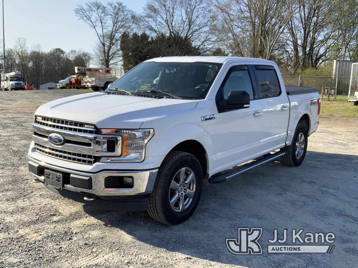 (Shelby, NC) 2018 Ford F150 4x4 Crew-Cab Pickup Truck Runs & Moves) (Engine Noise, Engine Knock, Per