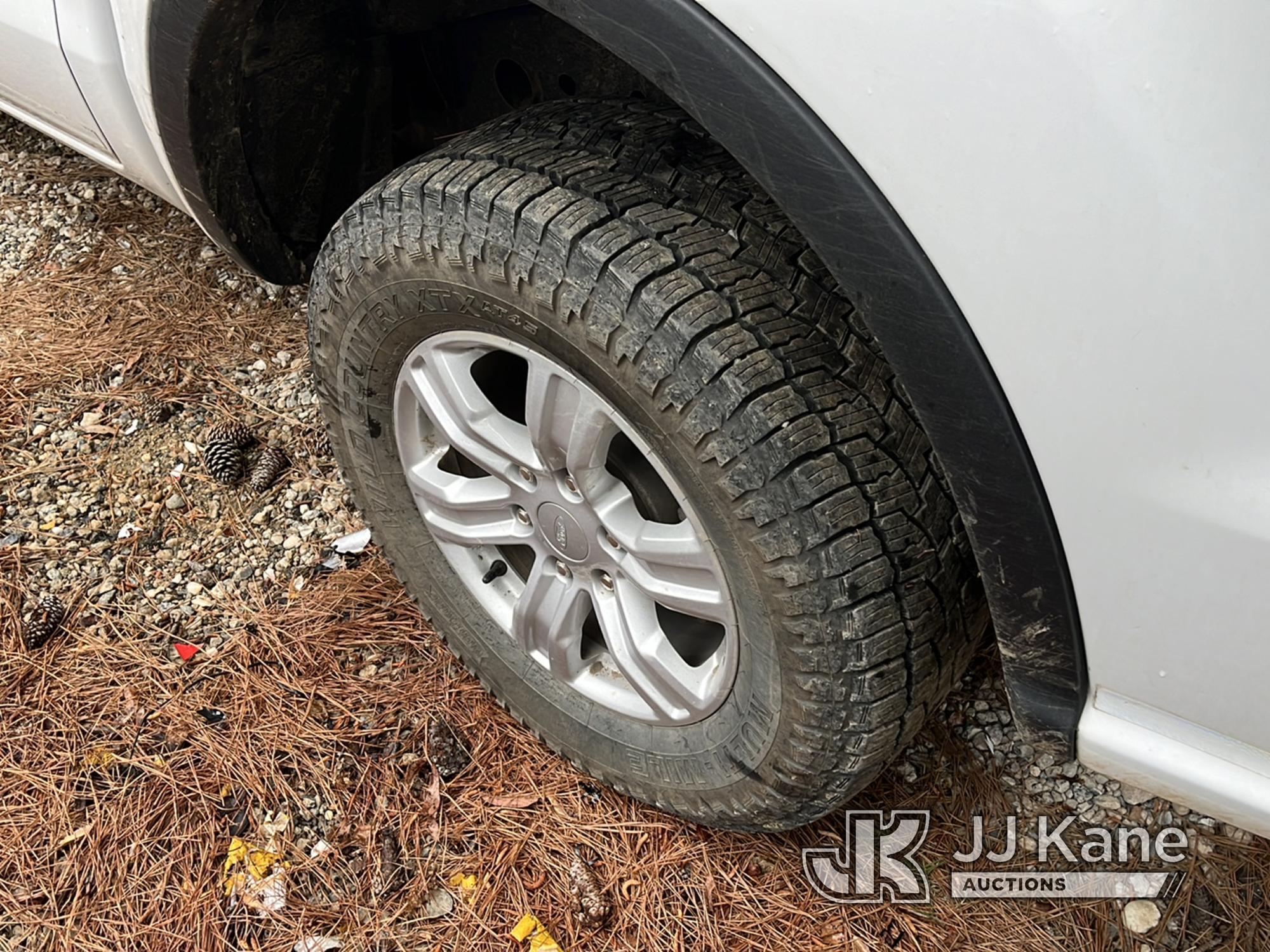 (Charlotte, NC) 2021 Ford Ranger 4x4 Crew-Cab Pickup Truck Runs & Moves) (Wrecked, Not Drivable, Che