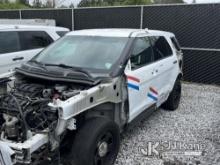 2016 Ford Explorer AWD Police Interceptor 4-Door Sport Utility Vehicle Not Running, Condition Unknow