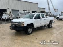 2016 Chevrolet Silverado 2500HD 4x4 Extended-Cab Pickup Truck Runs & Moves) (Starts With Jump, Stabi