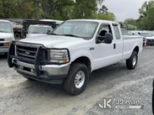 (Charlotte, NC) 2003 Ford F250 4x4 Extended-Cab Pickup Truck Runs & Moves) (Engine Issues, Runs Roug