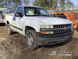 (Graysville, AL) 2000 Chevrolet Silverado 1500 4x4 Pickup Truck Not Running, Condition Unknown, No K