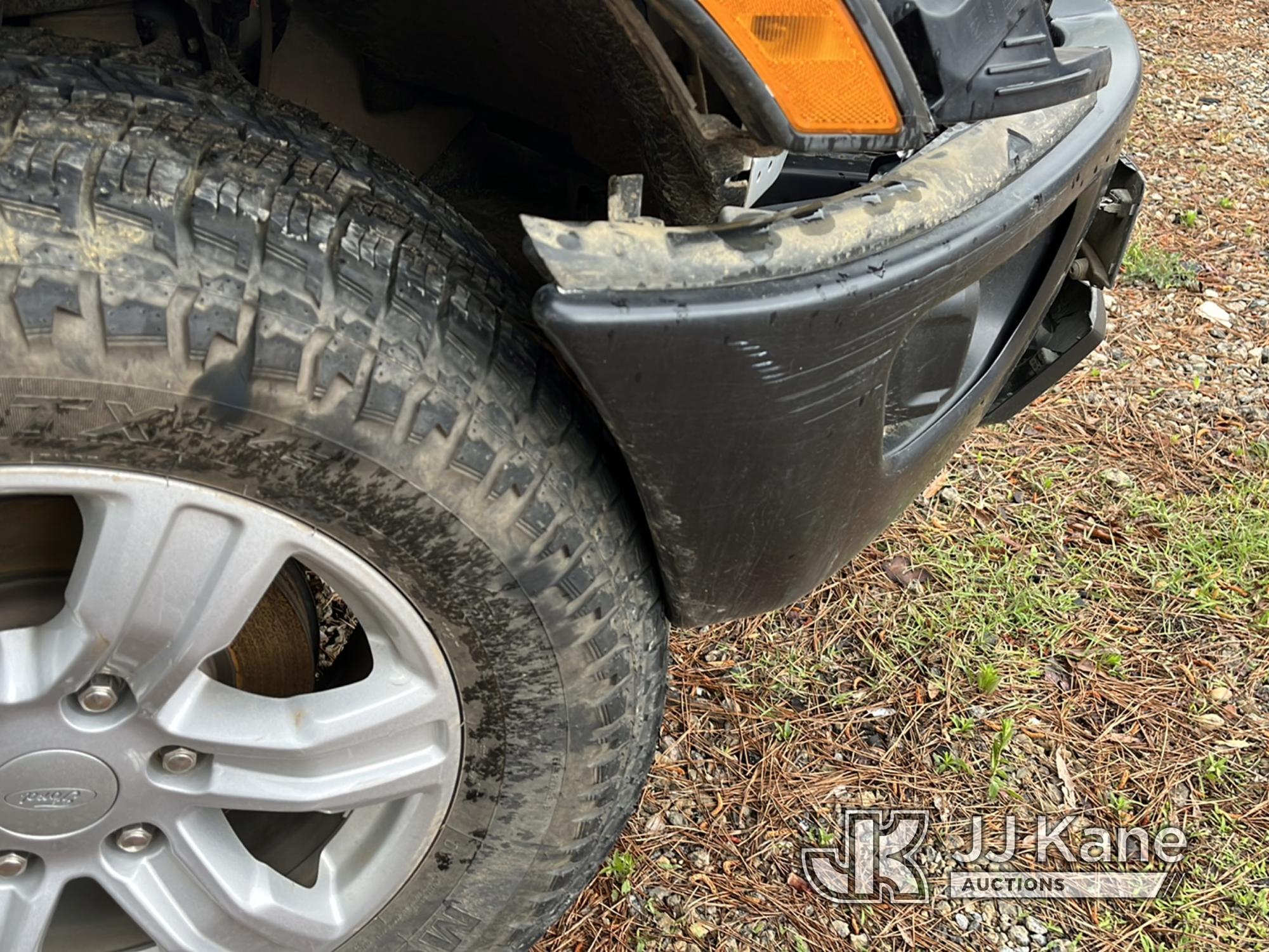 (Charlotte, NC) 2021 Ford Ranger 4x4 Crew-Cab Pickup Truck Runs & Moves) (Wrecked, Not Drivable, Che