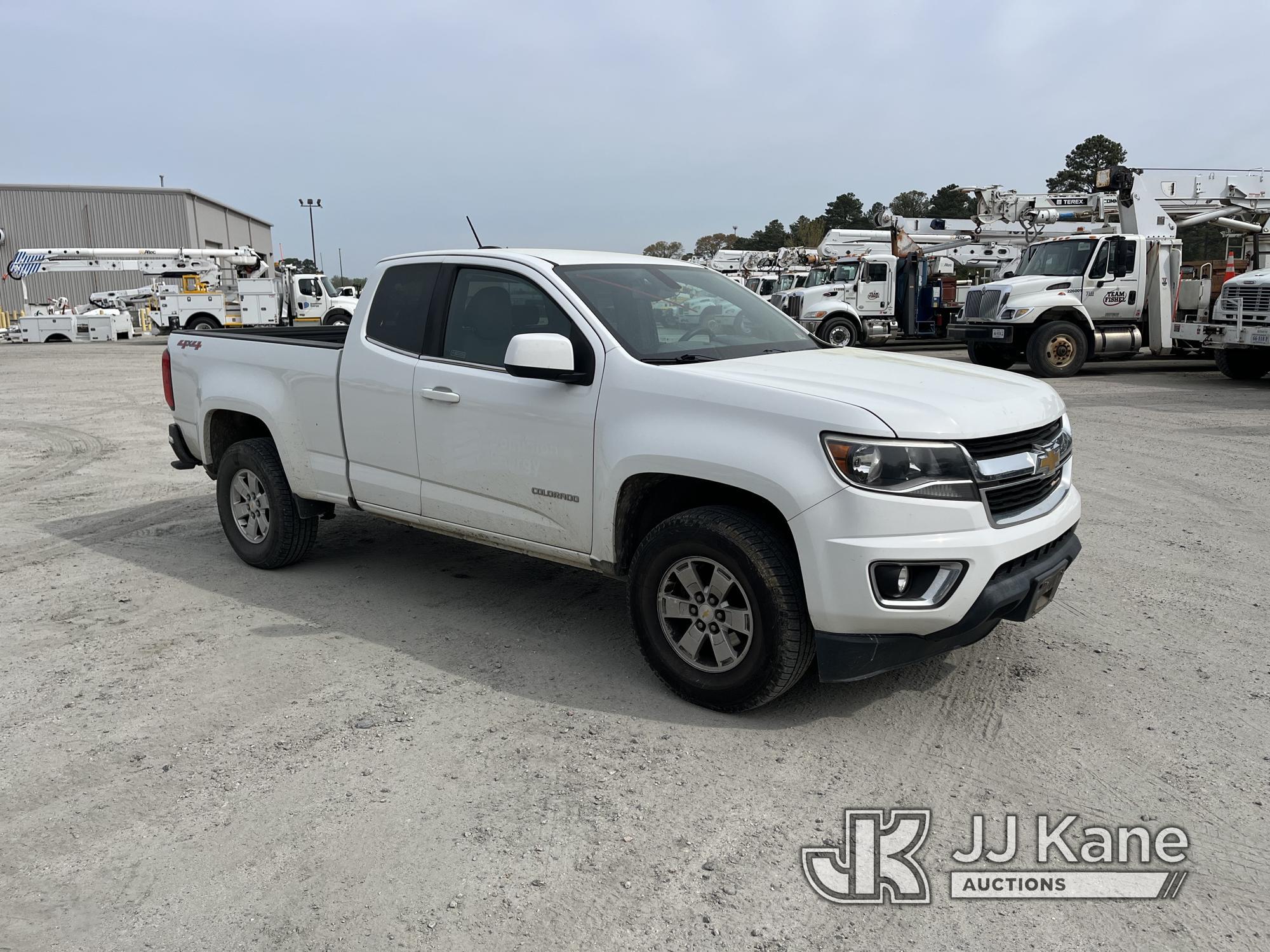 (Chester, VA) 2018 Chevrolet Colorado 4x4 Extended-Cab Pickup Truck Runs & Moves) (Bad Transmission