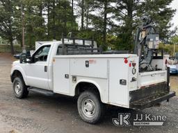 (Charlotte, NC) 2012 Ford F350 4x4 Mechanics Truck Runs & Moves) (Crane Not Operating, Condition Unk