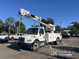 (Tampa, FL) Altec DC47-TR, Digger Derrick rear mounted on 2014 Freightliner M2 106 Utility Truck Run