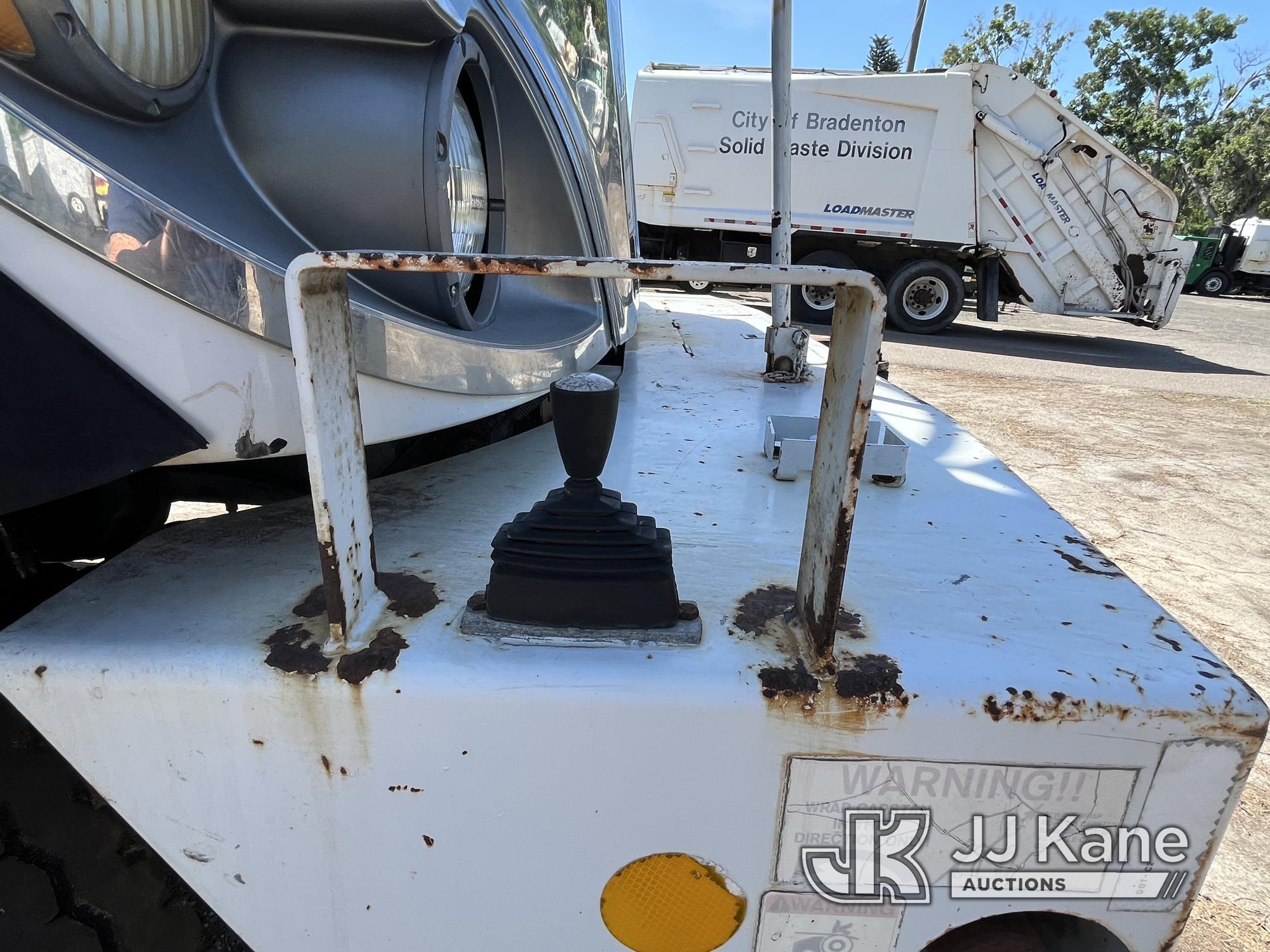 (Tampa, FL) Altec DM47-TR, Digger Derrick rear mounted on 2013 International 7300 4x4 Utility Truck,