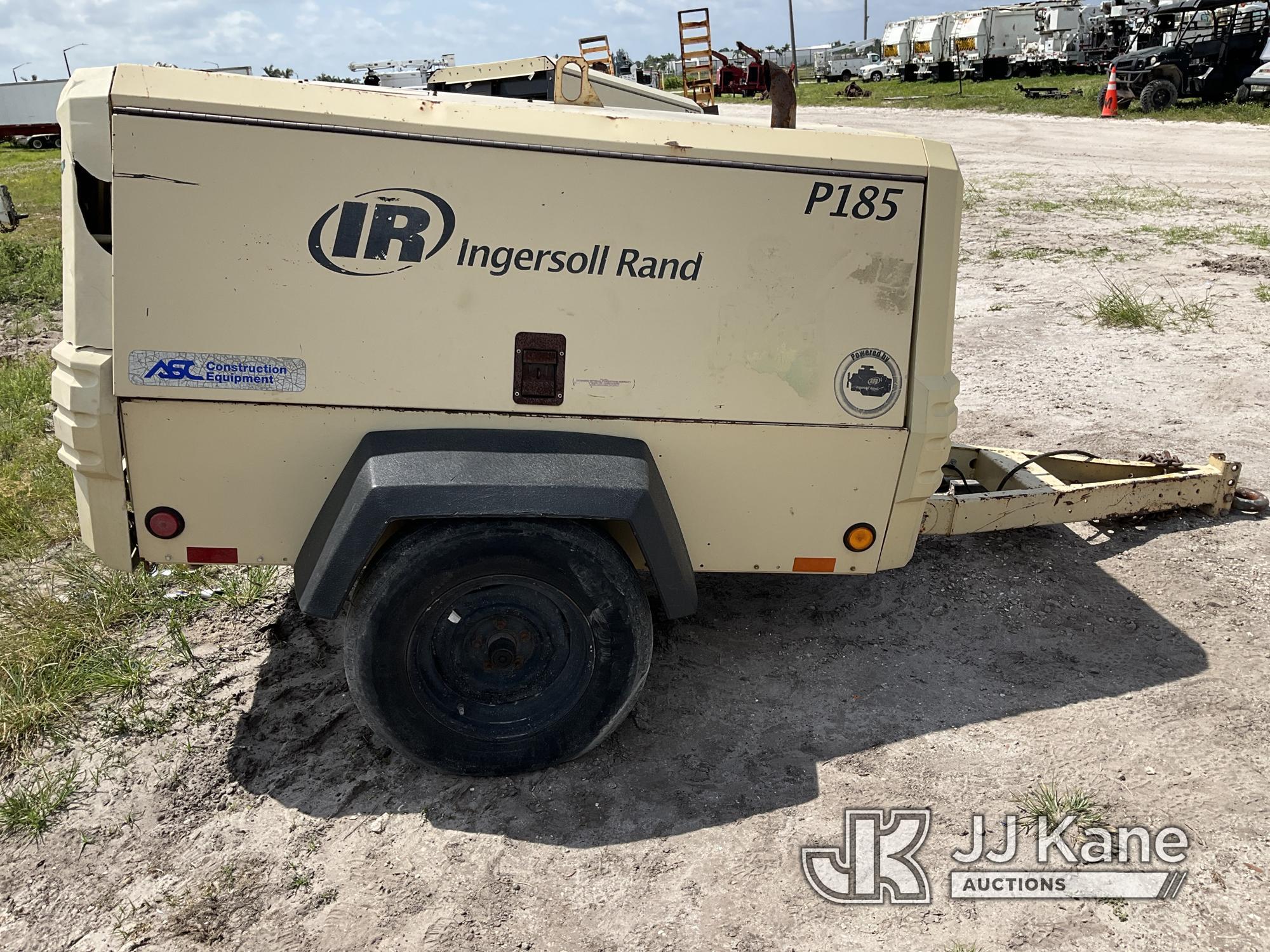 (Westlake, FL) 2010 Doosan/Ingersoll Rand P185WJD Portable Air Compressor, trailer mtd No Title)(Tow