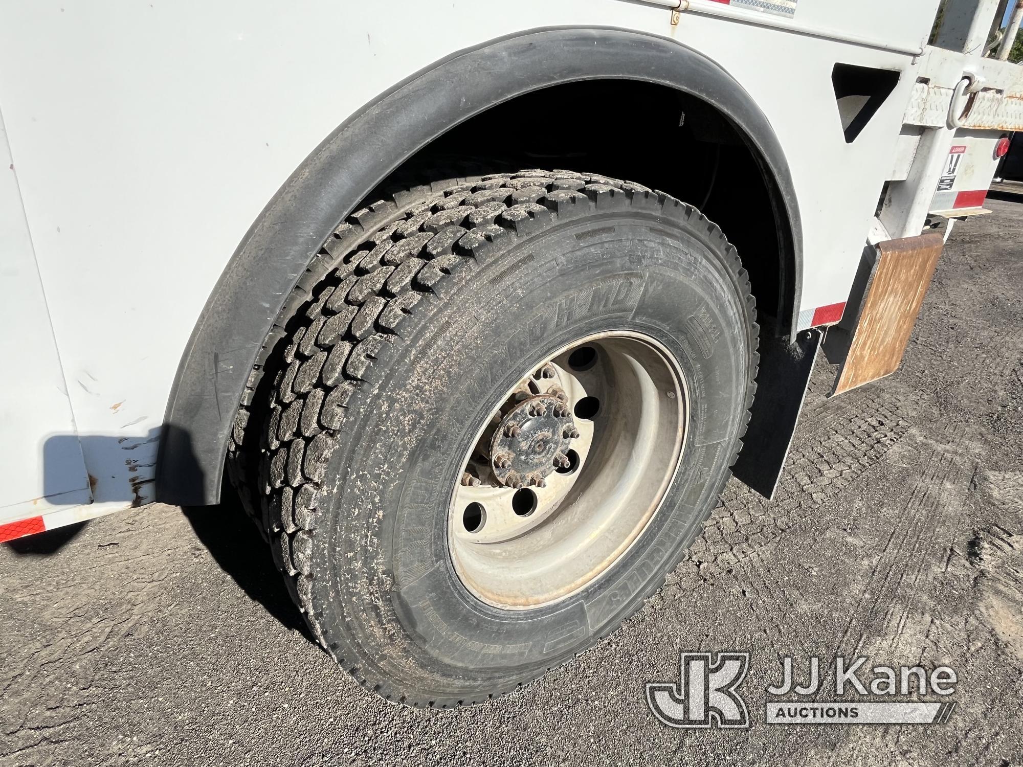 (Tampa, FL) Altec DC47-TR, Digger Derrick rear mounted on 2014 Freightliner M2 106 Utility Truck Run