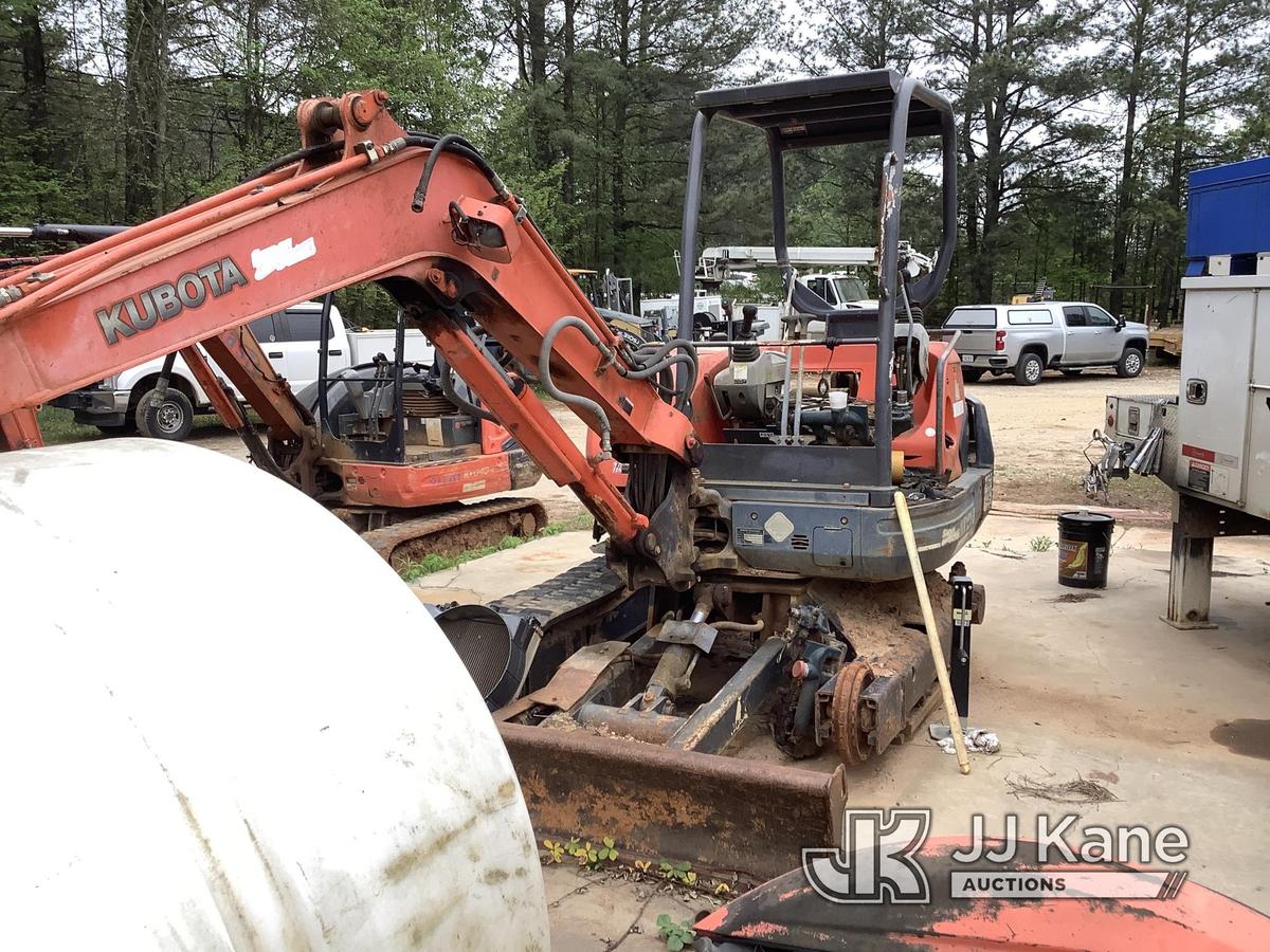 (Cumming, GA) 2005 Kubota KX121-3SS Mini Hydraulic Excavator Not Running, Missing Parts, Condition U