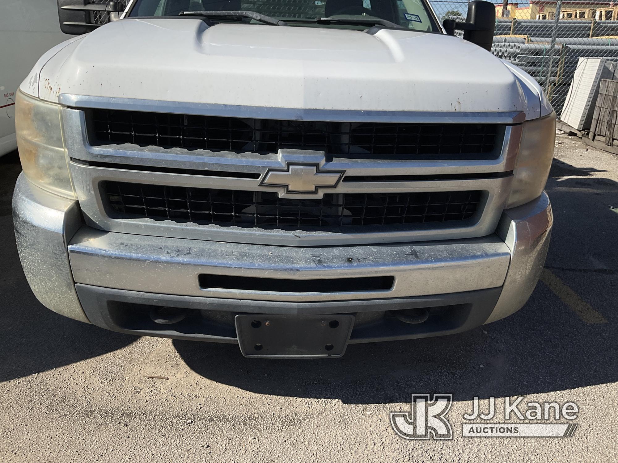 (Houston, TX) 2009 Chevrolet Silverado 2500HD Service Truck Starts & Runs, Jump To Start) (Does Not