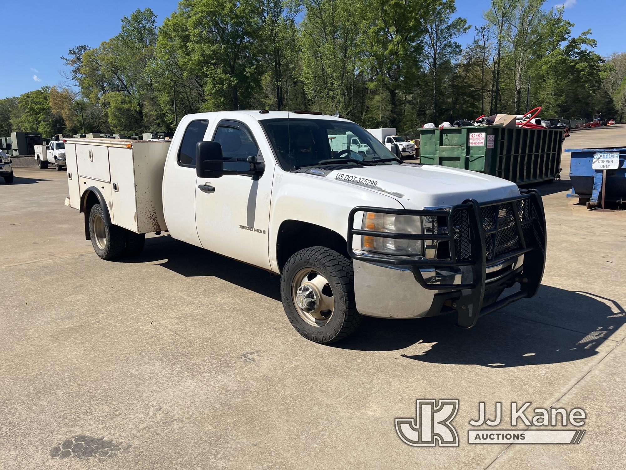 (Lagrange, GA) 2008 Chevrolet Silverado 3500HD 4x4 Extended-Cab Service Truck Runs & Moves