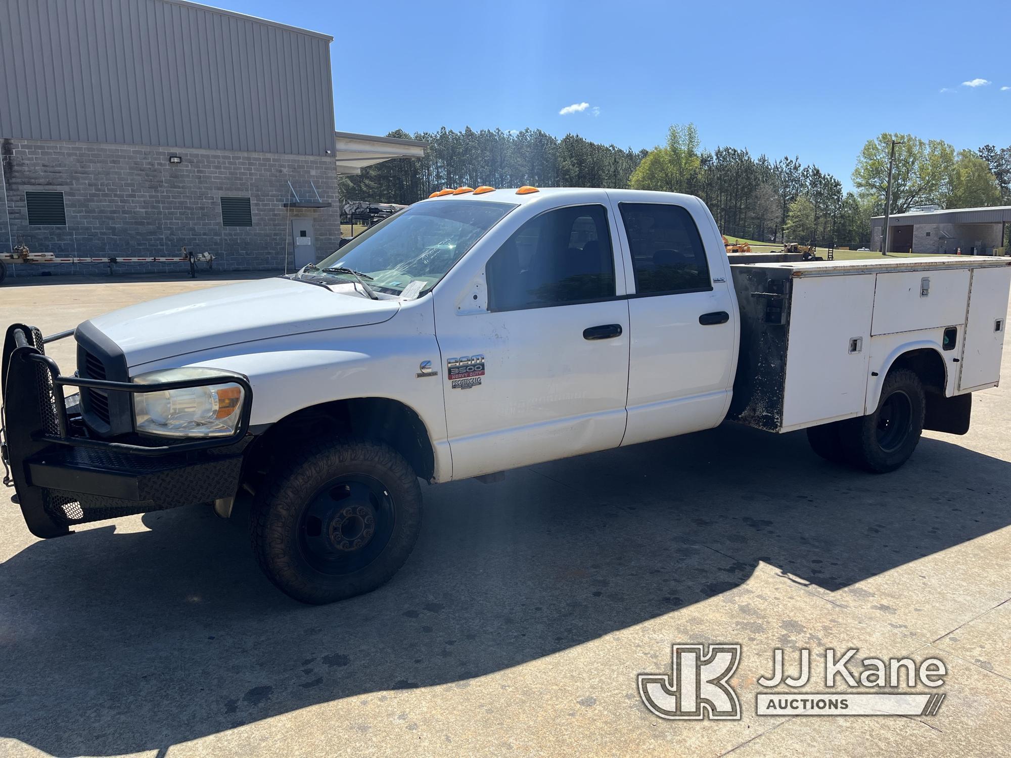 (Lagrange, GA) 2010 Dodge Ram 3500 4x4 Crew-Cab Service Truck (Runs &Moves) (Check Engine & ABS Ligh