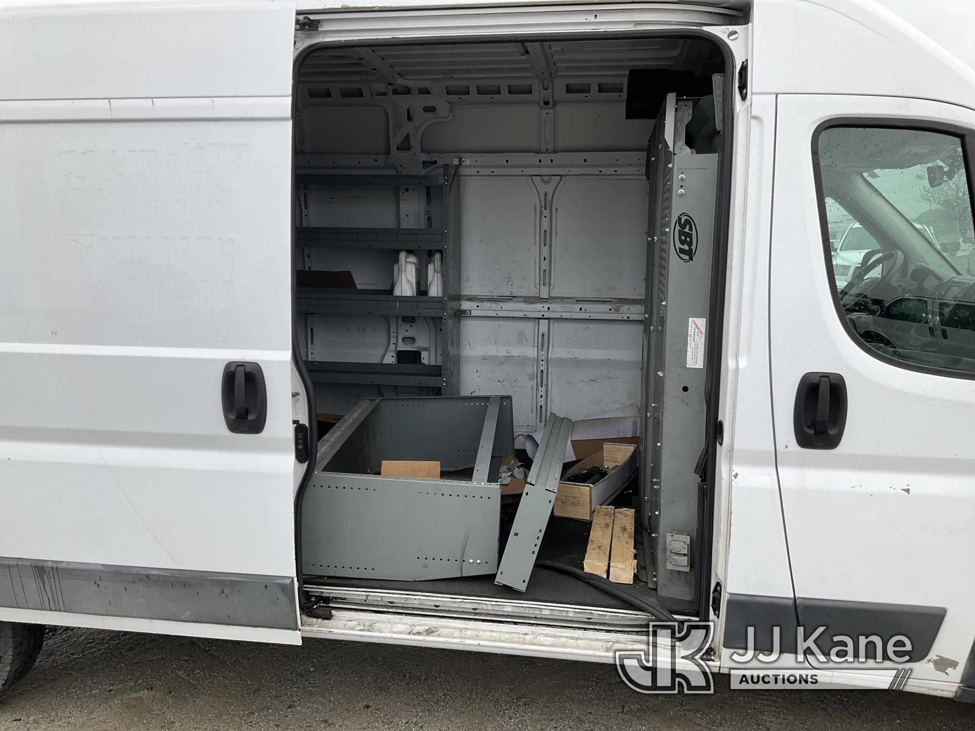 (Villa Rica, GA) 2017 RAM Promaster Cargo Van Intermittently Runs & Moves, Jump To Start, Check Engi