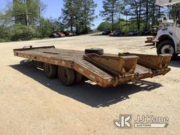 (Cumming, GA) 1997 Custom 10-Ton T/A Tagalong Trailer Bent Tongue, Bent Frame, Missing Wheels) (BUYE