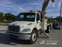 (Ocala, FL) Altec DM47B-TR, Digger Derrick rear mounted on 2017 Freightliner M2 106 Flatbed/Utility