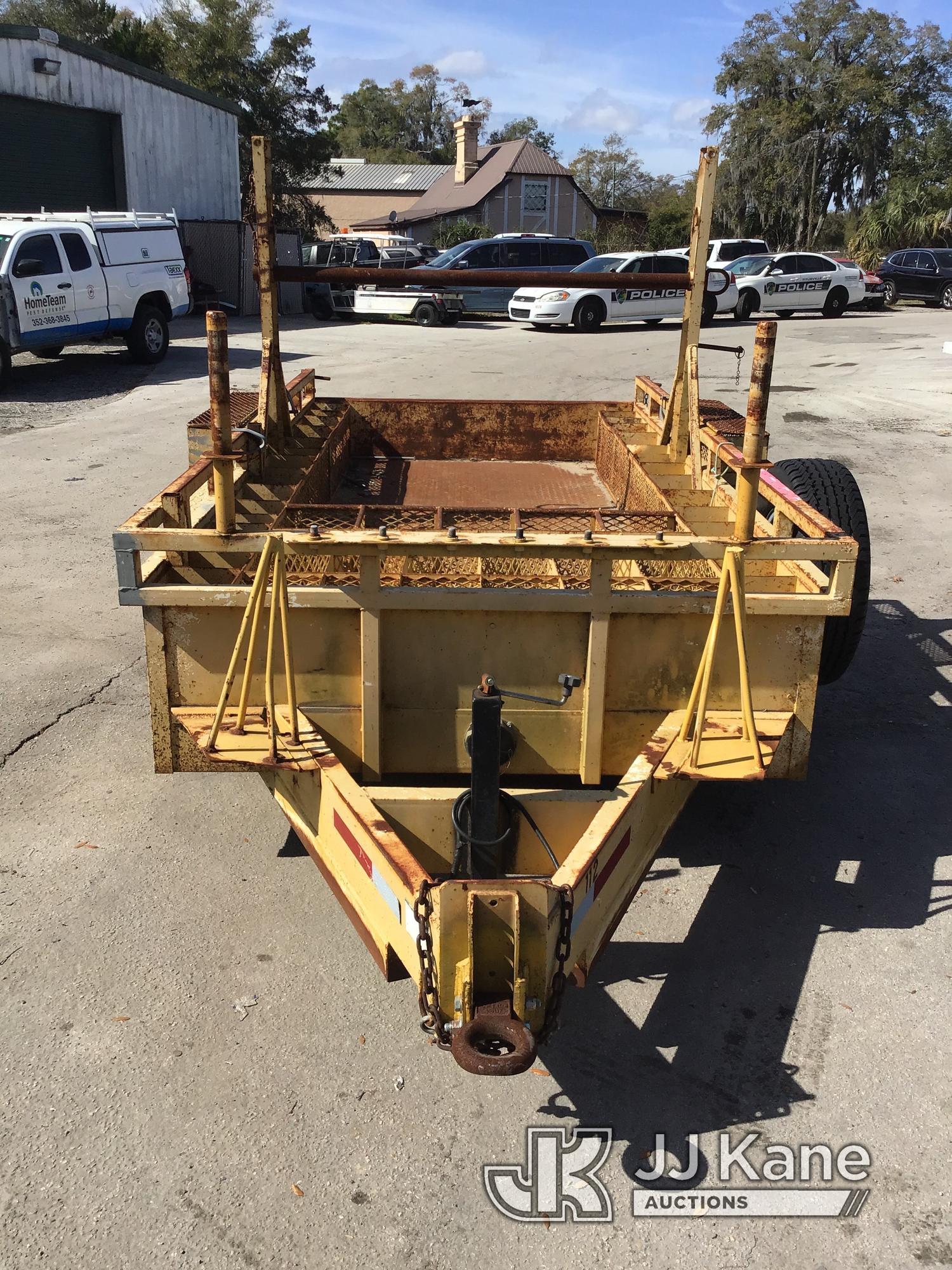 (Ocala, FL) 1999 Crosley T/A Reel/Material Trailer, 12ft x 7ft Good Condition, Towable
