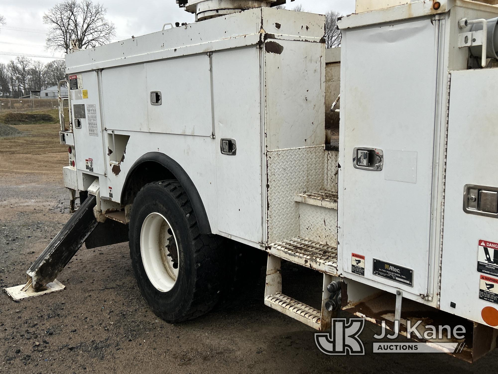 (Charlotte, NC) Altec DM47-BR, Digger Derrick rear mounted on 2011 Freightliner M2 106 Utility Truck